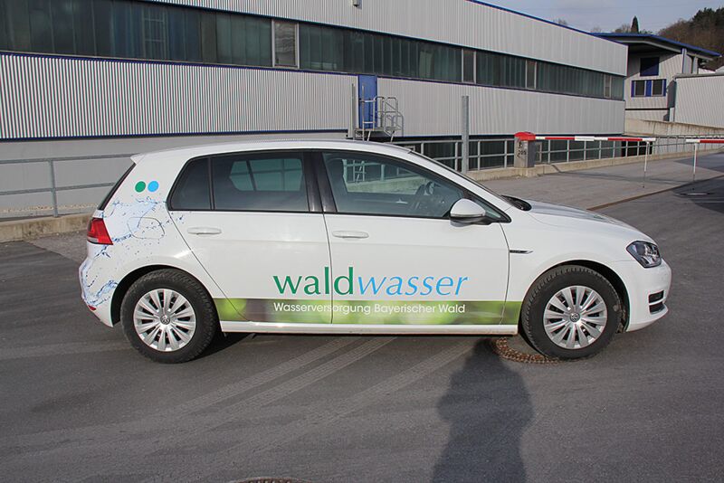 Fahrzeugbeschriftung VW Golf Beifahrerseite